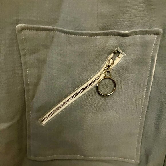 Marmelade Light Blue Zip Front Dress - Picture 3 of 6